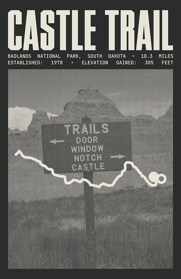 Castle Trail Poster | Badlands National Park Prints