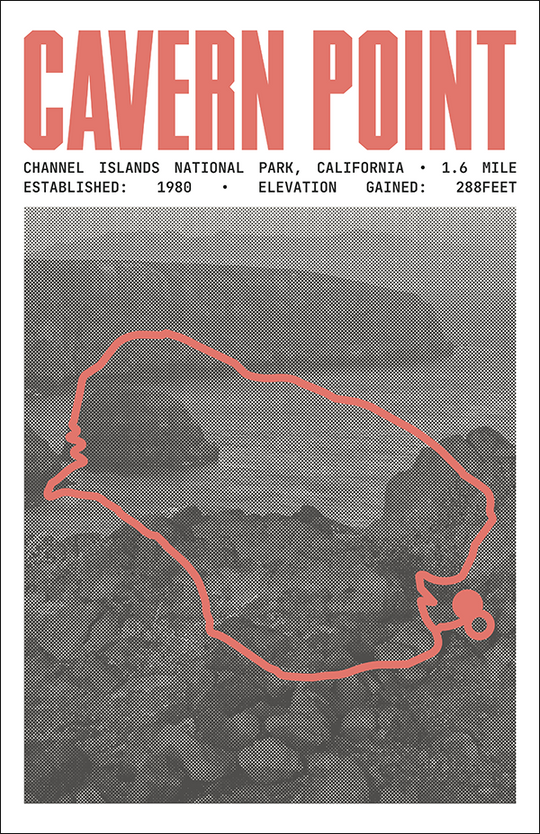 Cavern Point Loop Poster |Channel Islands National Park Prints