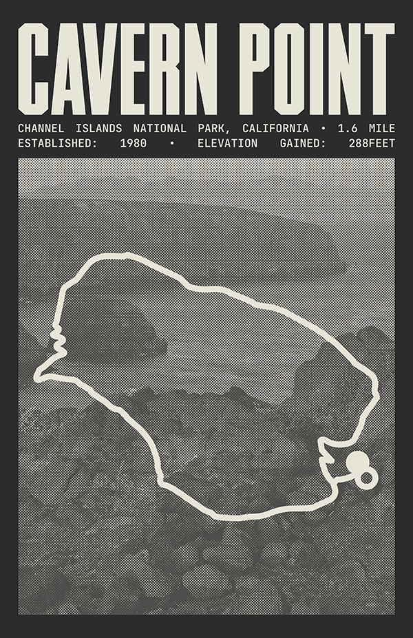 Cavern Point Loop Poster |Channel Islands National Park Prints