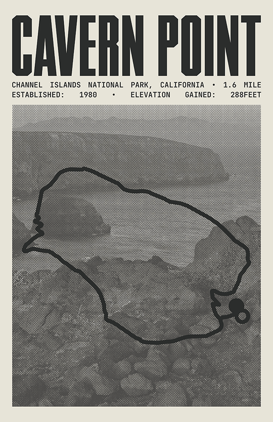 Cavern Point Loop Poster |Channel Islands National Park Prints