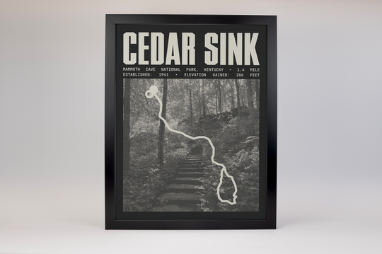 Cedar Sink Trail Poster | Mammoth Cave National Park Prints