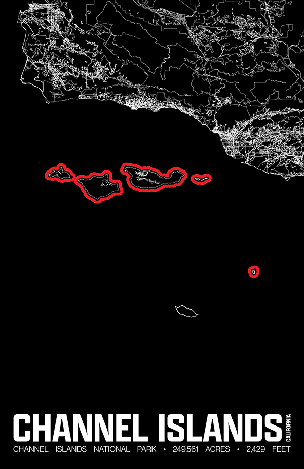 Channel Islands National Park – Perimeter Map Print
