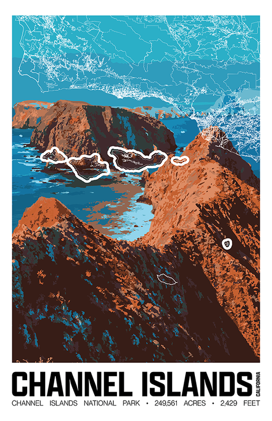 Channel Islands National Park – Perimeter Map Print