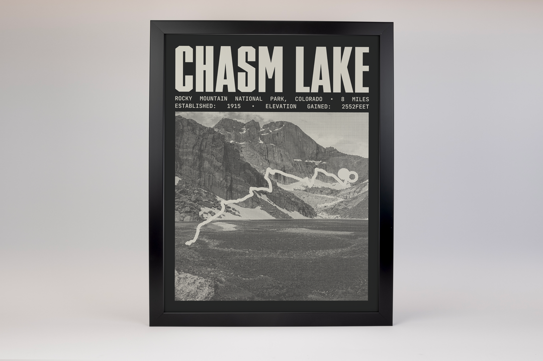 Chasm Lake Poster | Rocky Mountain National Park Prints