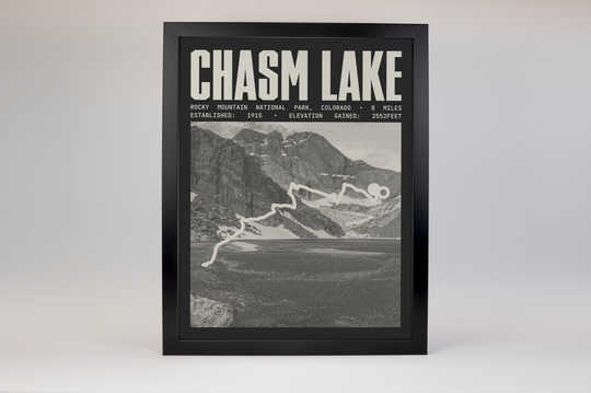 Chasm Lake Poster | Rocky Mountain National Park Prints