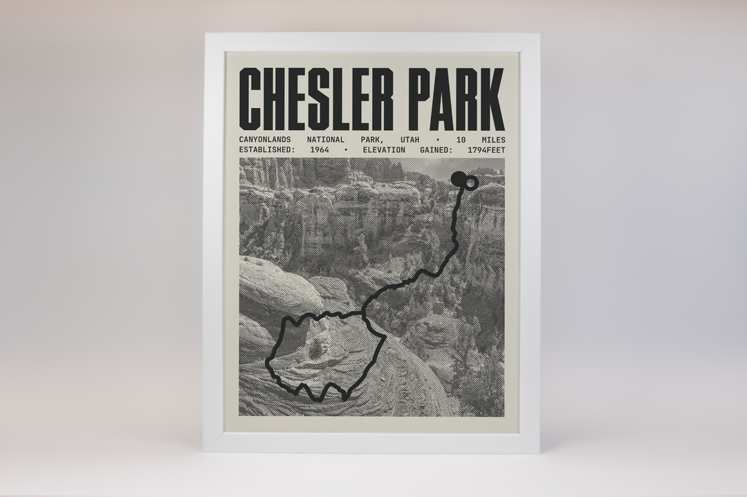 Chesler Park Loop Trail Poster | Canyonlands National Park Prints