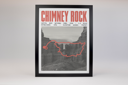 Chimney Rock Trail Poster | Capitol Reef National Park Prints