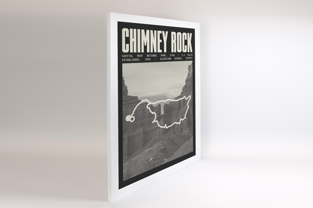 Chimney Rock Trail Poster | Capitol Reef National Park Prints