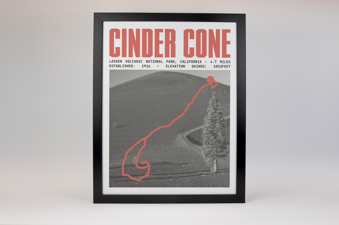 Cinder Cone Trail Poster | Lassen Volcanic National Park Prints