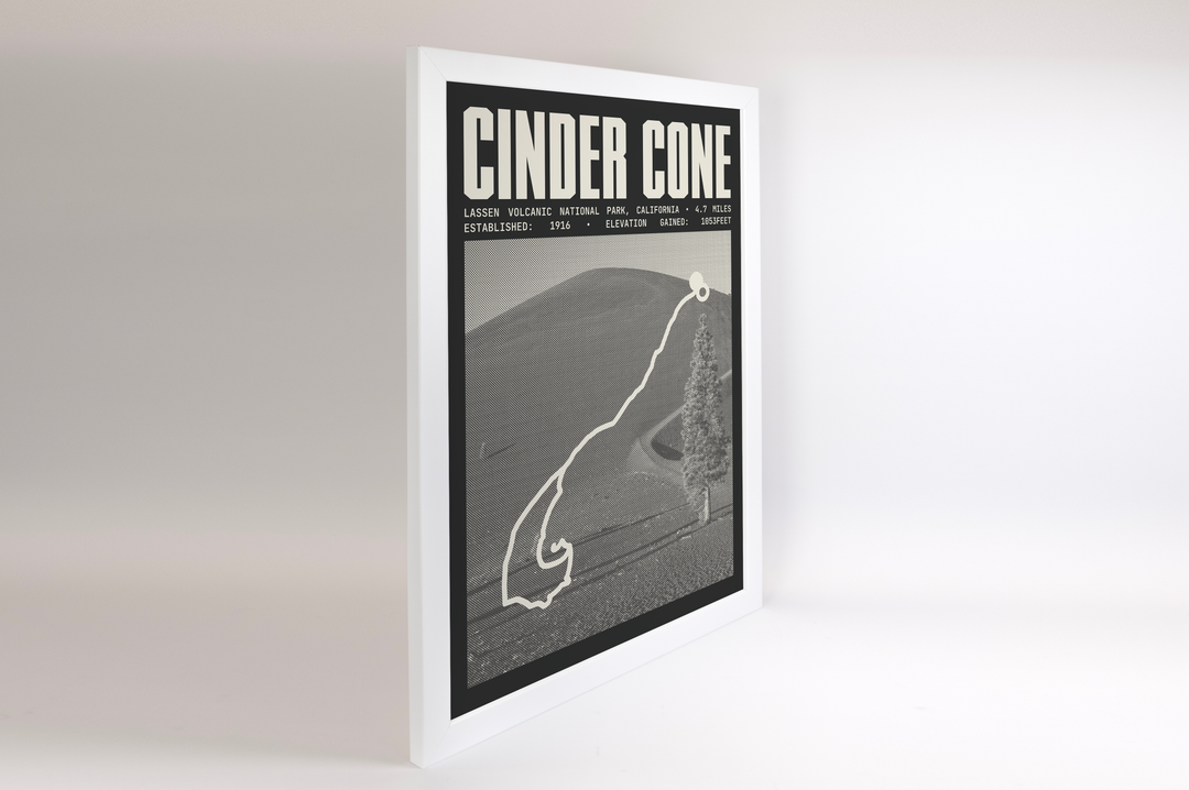 Cinder Cone Trail Poster | Lassen Volcanic National Park Prints