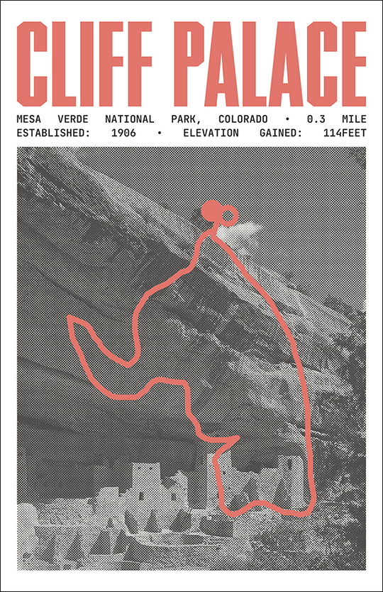 Cliff Palace Loop Trail Poster | Mesa Verde National Park Prints
