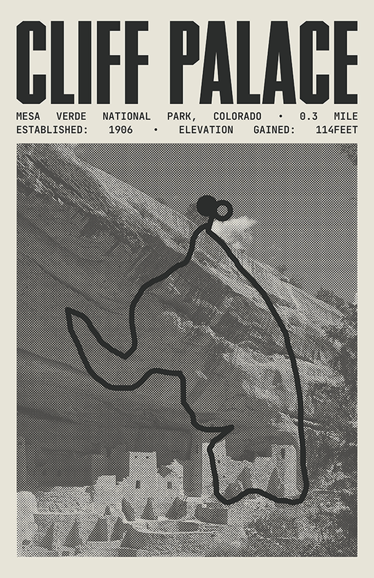 Cliff Palace Loop Trail Poster | Mesa Verde National Park Prints