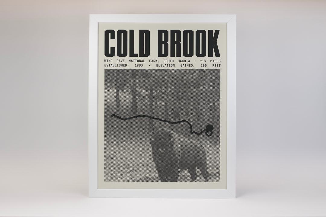 Cold Brook Canyon Trail Poster | Wind Cave National Park Prints