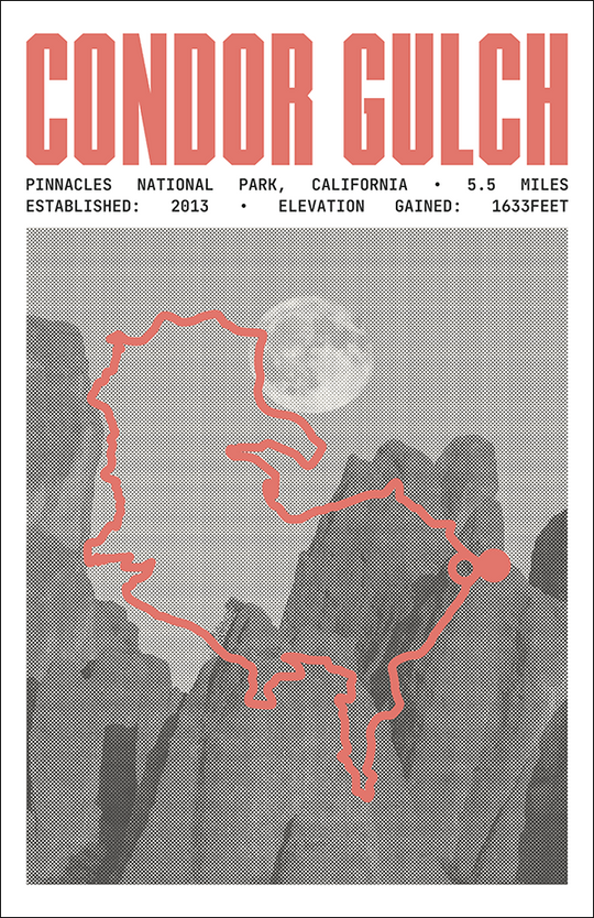 Condor Gulch Trail Poster | Pinnacles National Park Prints