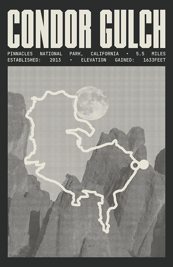 Condor Gulch Trail Poster | Pinnacles National Park Prints