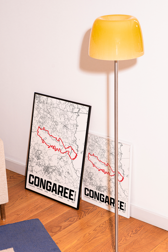 Congaree National Park – Perimeter Map Print