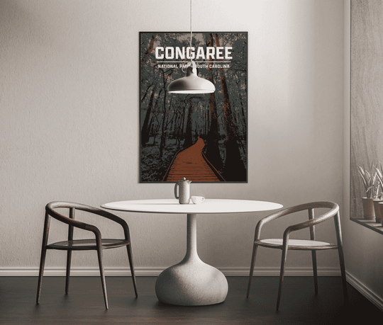 Congaree National Park Print | Vintage Style