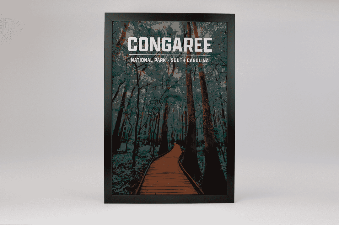 Congaree National Park Print | Vintage Style