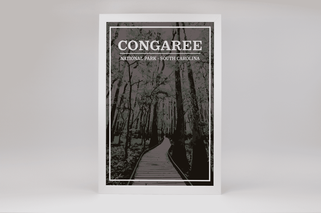 Congaree National Park Print | Vintage Style