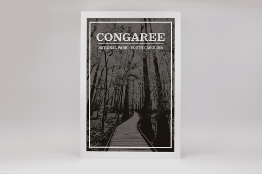Congaree National Park Print | Vintage Style