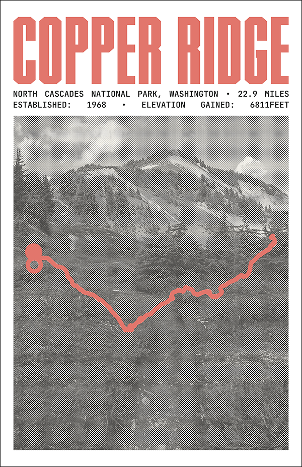 Copper Ridge Trail Poster | North Cascades National Park Prints