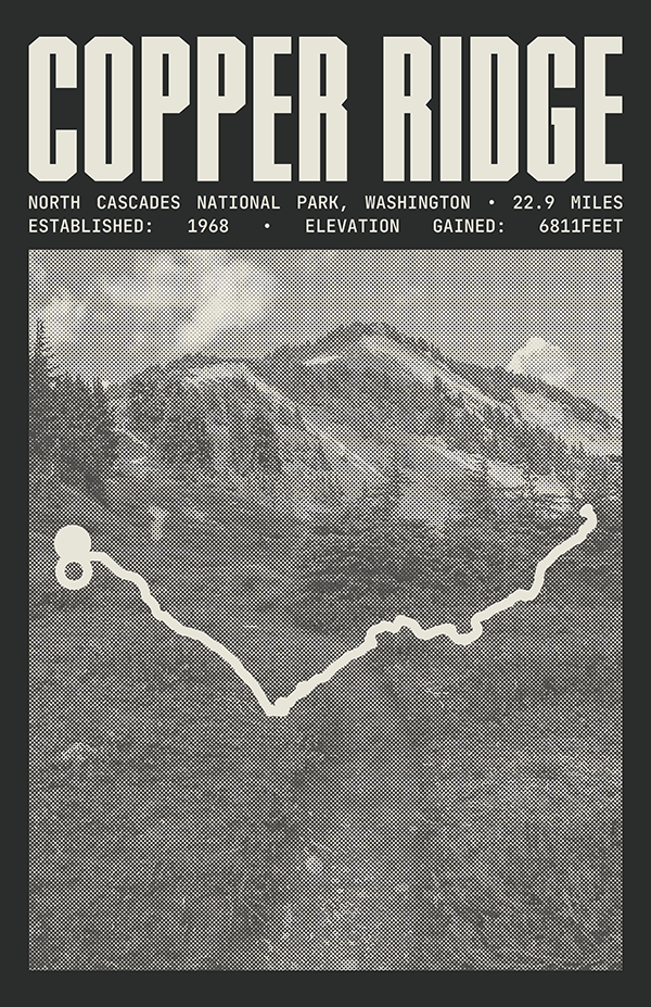 Copper Ridge Trail Poster | North Cascades National Park Prints