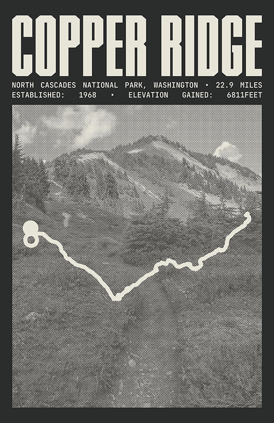 Copper Ridge Trail Poster | North Cascades National Park Prints