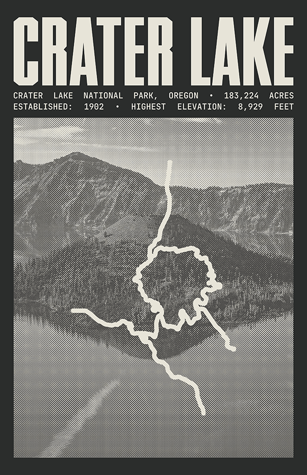 Crater Lake National Park Poster