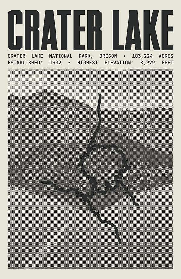 Crater Lake National Park Poster