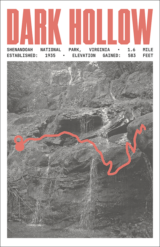 Dark Hollow Falls Trail Poster | Shenandoah National Park Prints