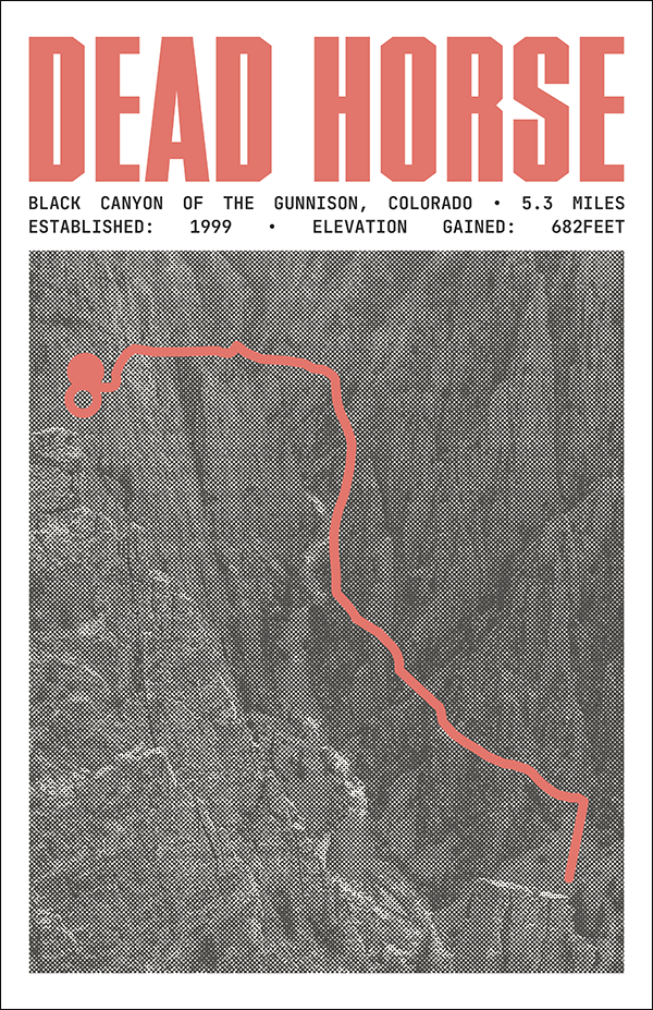 Dead Horse Trail Poster | Black Canyon of the Gunnison National Park Prints