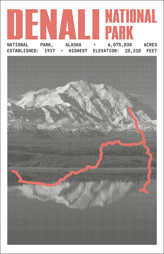 Denali National Park Poster