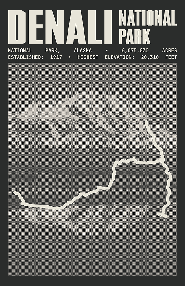 Denali National Park Poster