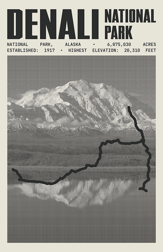 Denali National Park Poster