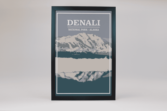 Denali National Park Print | Vintage Style