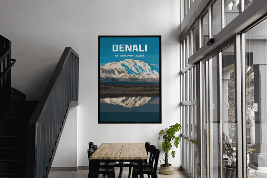 Denali National Park Print | Vintage Style