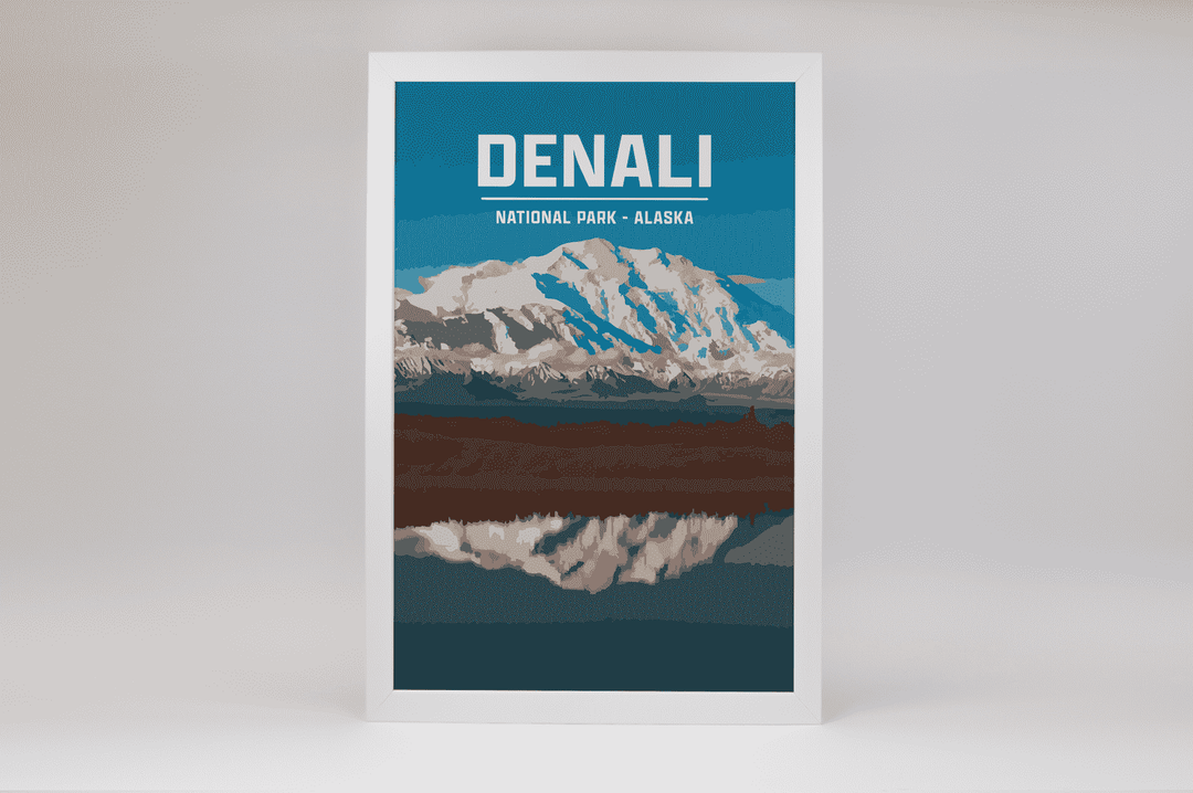 Denali National Park Print | Vintage Style