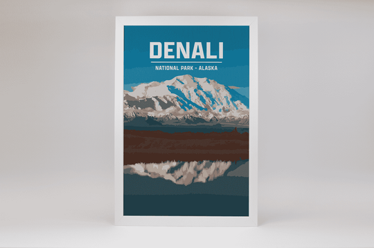 Denali National Park Print | Vintage Style
