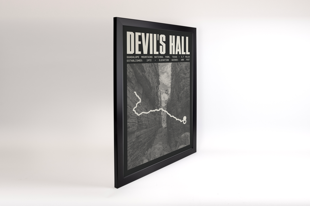 Devil's Hall Trail Poster | Guadalupe Mountains National Park Prints