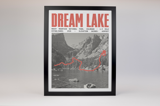 Dream Lake Trail Poster | Rocky Mountain National Park Prints