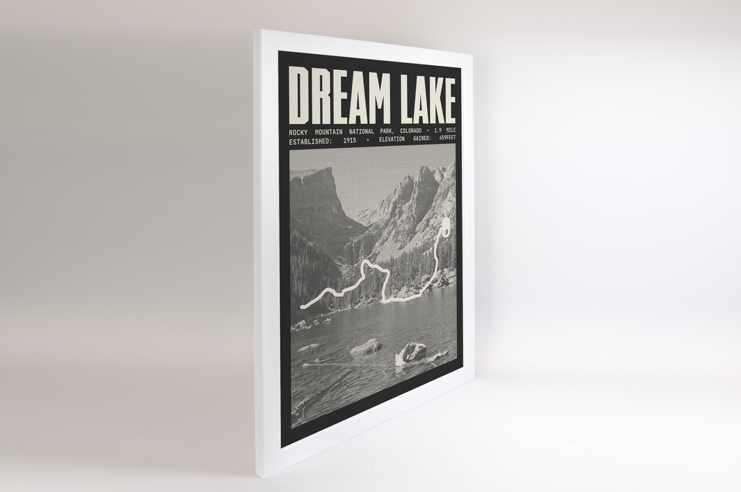 Dream Lake Trail Poster | Rocky Mountain National Park Prints