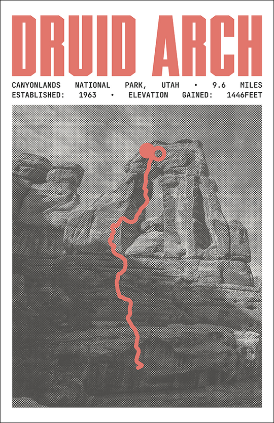 Druid Arch Trail Poster | Canyonlands National Park Prints