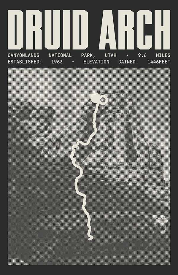 Druid Arch Trail Poster | Canyonlands National Park Prints