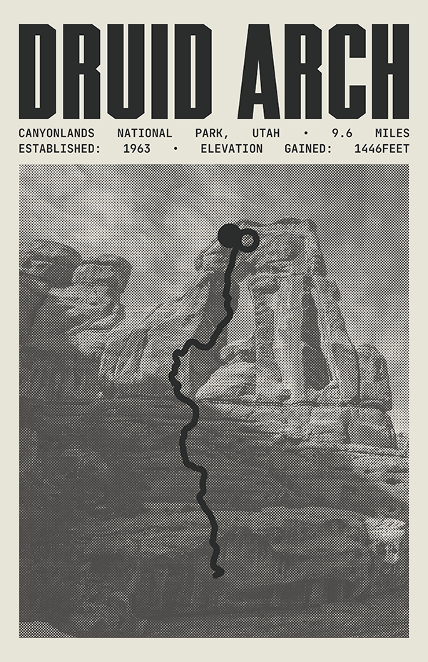 Druid Arch Trail Poster | Canyonlands National Park Prints