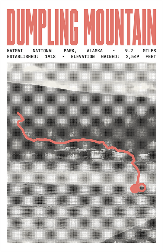 Dumpling Mountain Poster | Katmai National Park Prints