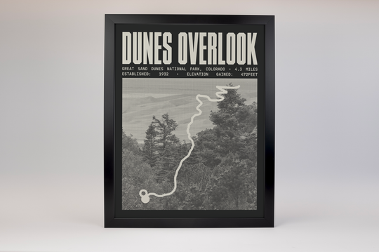 Dunes Overlook Trail Poster | Great Sand Dunes National Park Prints