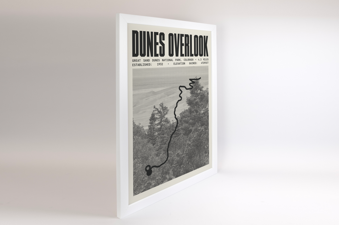 Dunes Overlook Trail Poster | Great Sand Dunes National Park Prints