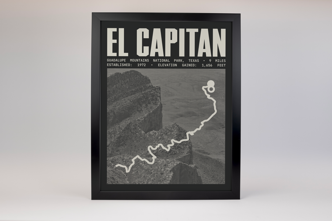 El Capitan Trail Poster | Guadalupe Mountains National Park Prints