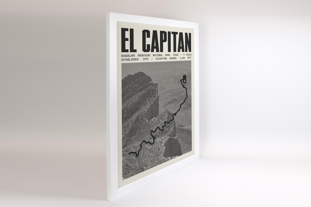 El Capitan Trail Poster | Guadalupe Mountains National Park Prints