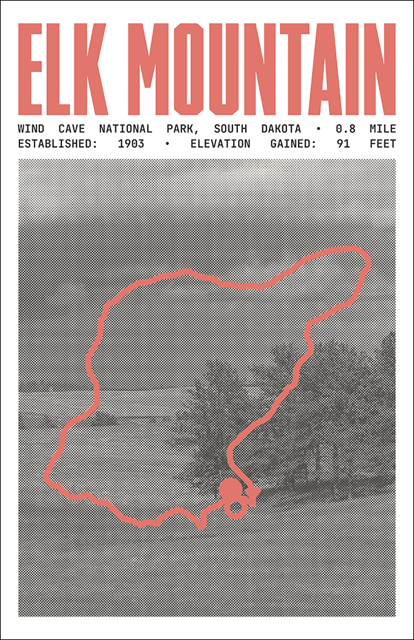 Elk Mountain Campground Loop Poster | Wind Cave National Park Prints